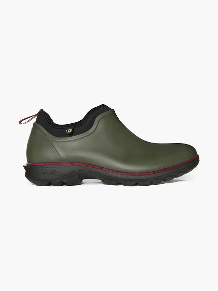 BOGS Boots Deutschland - Sauvie Slip On Wasserdichte Stiefel Herren DunkelGrün DE42617